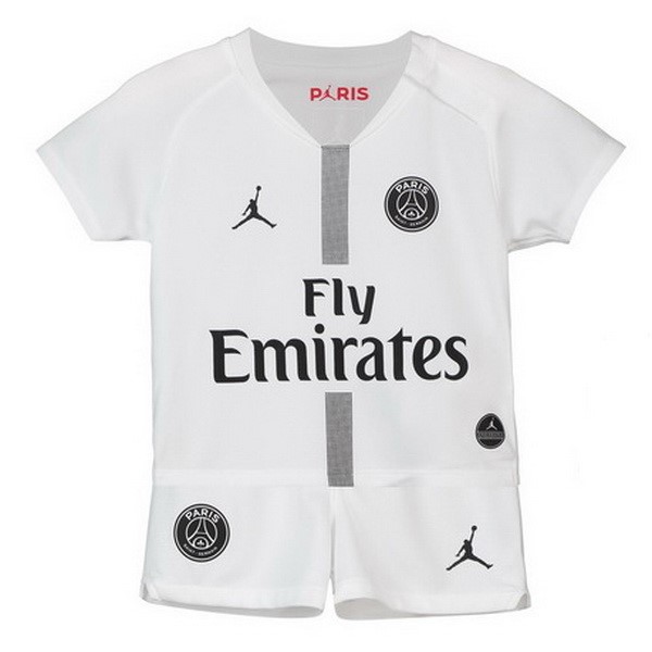 JORDAN Camiseta Paris Saint Germain Tercera Segunda Niños 2018-2019 Blanco